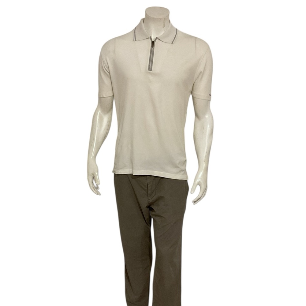 Zegna Sport Half Zip Polo Shirt